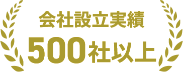 会社設立実績 500社以上