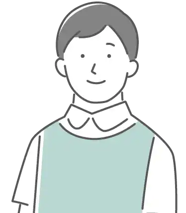 微笑む男性のイラスト